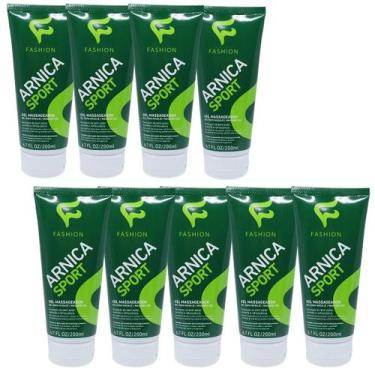Imagem de Gel Massageador Fashion Arnica Sport Bisnaga 200ml Kit 9 Unidades - Fa