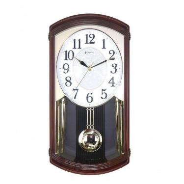 Imagem de Relógio De Parede Musical Pêndulo Mogno Herweg