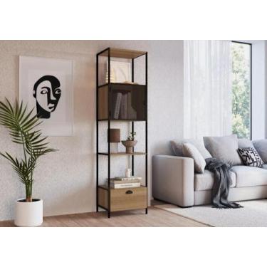 Imagem de Estante 1 Porta 1 Gaveta York Aço Expandido Industrial Artesano - Arte