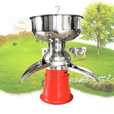 Imagem de Separador elétrico de creme de leite fresco, separador de leite multifuncional 50L/H, máquina de creme centrífuga de aço inoxidável, para transformar leite cru ou integral em creme e leite desnatado