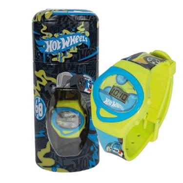 Imagem de Relógio Digital Infantil Hot Wheels com Cofrinho para Moedas