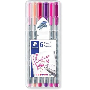 Imagem de Caneta esferografica staedtler triplus fineliner 06 flamingo