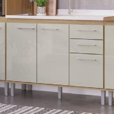 Imagem de Balcão de Pia 3 Portas 2 Gavetas Gaia Decibal