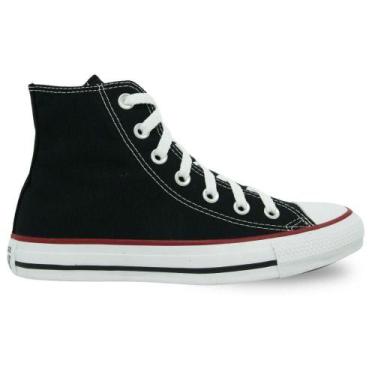 Imagem de Tenis all star chuck taylor cano alto ref ct0004 unissex, 38, Preto, V