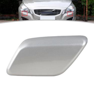 Imagem de JESYMBX Para Volvo V60 S60 2011 2012 2013 Arruela de farol de pára-choques dianteiro Tampa do bocal de jato de spray