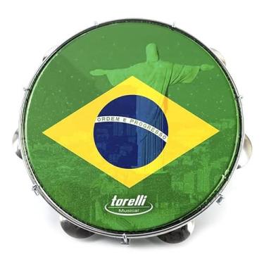Imagem de PANDEIRO BRASIL CORCOVADO 10'' - CORPO AZUL