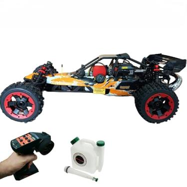 Imagem de Carro de Controle Remoto a Gasolina Baja 5A Off Road Potência 29cc Baha Buggy Combustão Rc Escala 1:5 80KM/H - Gigante e Potentye - no Brasil (LARANJA/BRANCO/PRETO)
