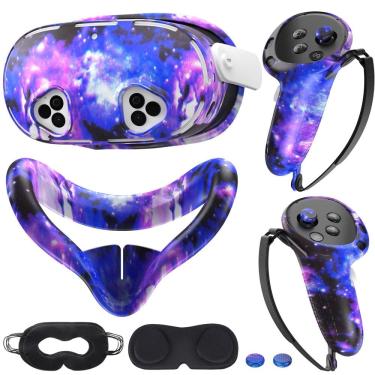 Imagem de Conjunto de capa de silicone VR compatível com Meta/Oculus Quest 3S