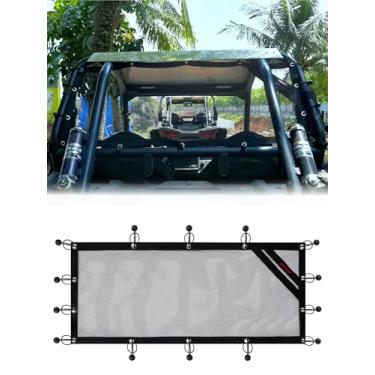 Imagem de ZIDIYORUO Polaris RZR Rede de malha para janela traseira - à prova de poeira e proteção solar UV50+ para RZR 570 800 900 1000 XP Turbo (2 lugares 2015-2024) XP 1000 (2014-2021) | Design elástico