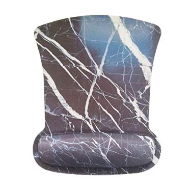 Imagem de Mouse pad com suporte de pulso, mouse pad ergonômico descanso de pulso espuma de memória para jogos mouse pads alívio da dor leve antiderrapante almofada de pulso base de borracha para computador casa