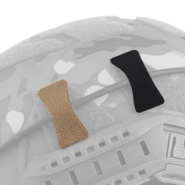 Imagem de Conjunto organizador de cabos de capacete tático de 8 peças – Adesivos de fixação de gancho e laço reutilizáveis NVG Comms para fone de ouvido tático, walkie-talkie e equipamento de comunicação (CB)