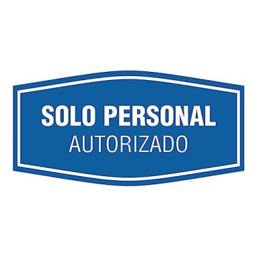 Imagem de Signs ByLITA Placa Autorizada Pessoal Fancy Solo (Azul) - Grande