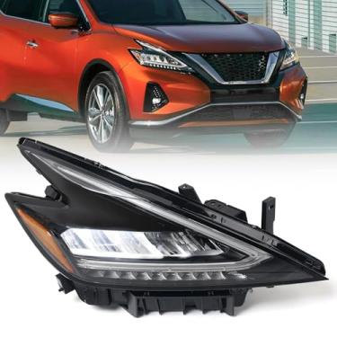 Imagem de Huray Conjunto de farol de LED direito adequado para Nissan Murano 2022 2023 2024 RH OE Farol de fábrica com farol de cabeça de substituição DRL lado do passageiro