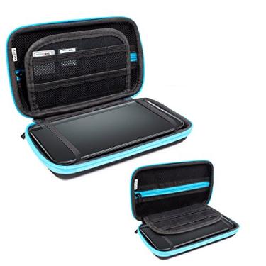 Imagem de Orzly estojo de transporte para 3DS XL ou New 3DS XL (selecione a cor da capa abaixo)., BLUE on Black