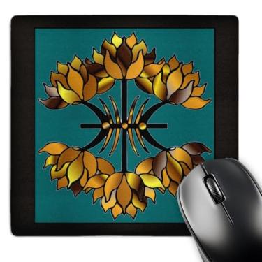 Imagem de 3dRose Mouse pad LLC 20 x 20 x 0,65 cm de vidro manchado dourado (mp_18108_1)