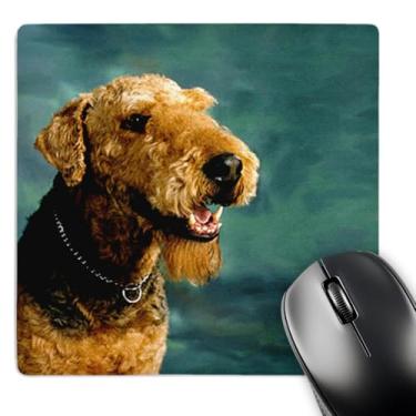 Imagem de 3dRose Mouse pad LLC 20 x 20 x 0,63 cm, Airedale Terrier (mp_854_1)