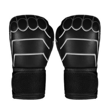 Imagem de Luva de Boxe MKS Combat Infantil Hero Preta 8 Oz