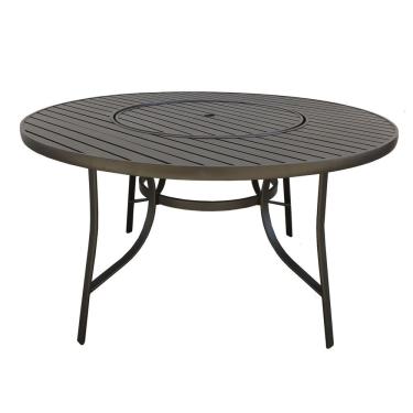 Imagem de Mesa Redonda Alumínio 150Cm Com Giratória Central Porto Rico Portinaty Café