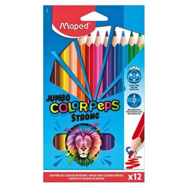 Imagem de Lápis De Cor Color’peps Strong Jumbo 12 Cores Maped
