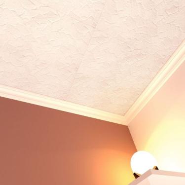 Imagem de Kit Com 10 Barras Roda Teto Perfil De Poliestireno C70 Homestar 20m Branco