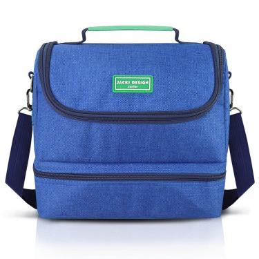 Imagem de Kit Lancheira Térmica Pote Para Lanche E Garrafa 460ml Infantil Azul