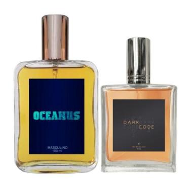 Imagem de Kit Perfume Masculino Oceanus 100Ml + Dark Code 50Ml - Essência Do Bra