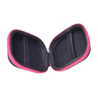 Imagem de Kokiya Estojo portátil para transporte de óleos essenciais, rígido, comporta 6 frascos, rolos de 5 ml, organizador de viagem resistente à poeira, bolsa de, Rosa Vermelha