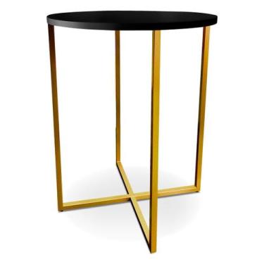 Imagem de Mesa De Canto Alta Gana - Dourada/Villandry - Genus Móveis, Dourado