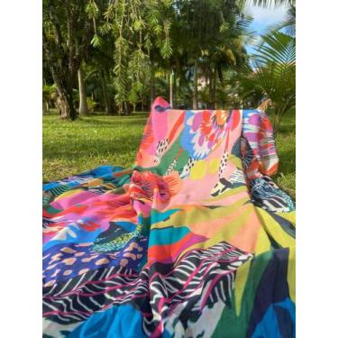 Imagem de Canga de Praia Crepe - AtacarejoDeToalhas, Neon