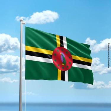 Imagem de Bandeira de Dominica 80cmx140cm Tecido Oxford 100% Poliéster - PRESENT