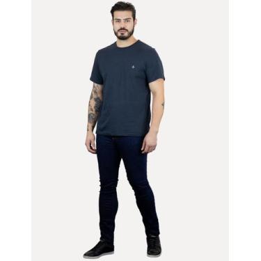 Imagem de Camiseta Dudalina Masculina Basic Essential Blue Icon Azul Marinho, L/