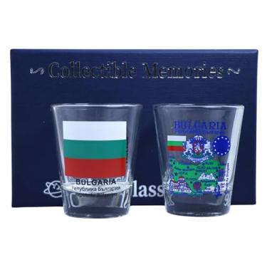 Imagem de Bulgaria Souvenir Boxed Shot Glass Set (conjunto de 2)