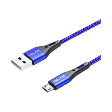 Imagem de Cabo Micro USB 3A USLION - Carga Rápida para Samsung, Xiaomi, Redmi e 