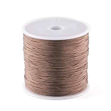 Imagem de Cheriswelry Fio De Nylon Trançado 100 Jardas E 0,8 Mm, Rolo Linha Para Contas Camelo, Fazer Joias, Nós Kumihimo, Materiais Embrulho, Artesanato Faça Você Mesmo