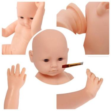 Imagem de Kit 5 Boneco Bebê Reborn Molde Arthur 46cm Com Olhos - Cegonha Reborn 
