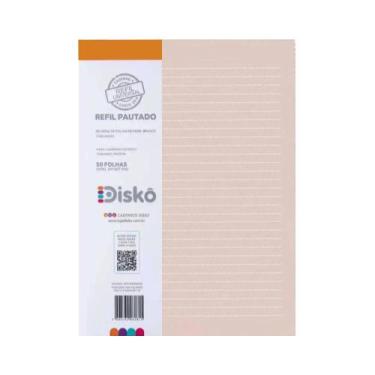 Imagem de Refil Pautado Disko Salmão c/50 fls M 18x24,2cm RF22C070