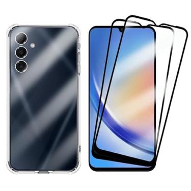 Imagem de Kit Capa Capinha Case + 2 Películas de Vidro 3d Para Samsung Galaxy A34