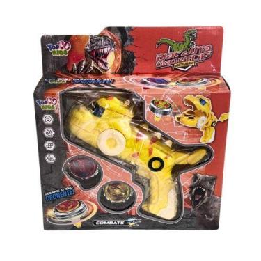 Imagem de Beyblade + 2 Lançadores Dinossauro Amarelo. - Top Kids