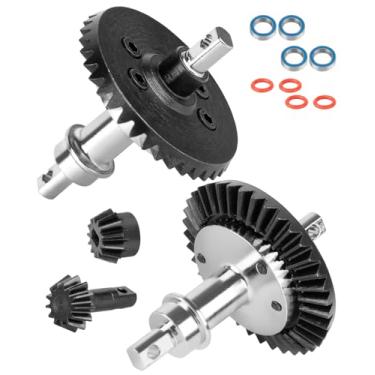 Imagem de RCarmubWow 13-37T Differential Gear w/Slipper Clutch Upgrades Part for 1/10 4WD Slash 4x4,Rustler 4x4,Stampede 4x4,Bandit 4x4,XO-1,Steel Front Rear Gearbox Gears