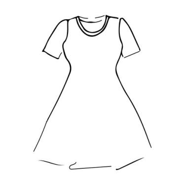 Imagem de Molde vestido evasê para malha by Marlene Mukai PP ao G - EDITORA CLUB