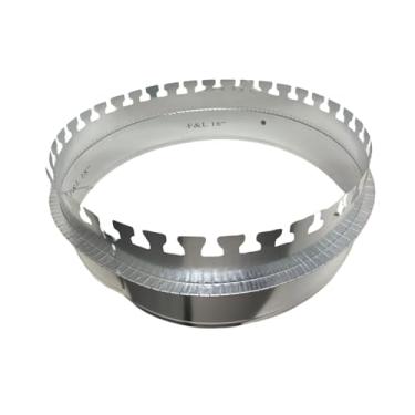 Imagem de F AND L ALUMINUM PARTS Decolagem de 10 a 50 cm - Coleiras de partida para trabalho de dutos HVAC, calibre 30, chapa de aço galvanizado - Encaixa-se para facilitar a montagem - Feito nos EUA