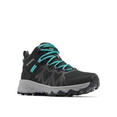 Imagem de Columbia Tênis de caminhada feminino Peakfreak II Mid Outdry, Preto, azul-petróleo, 39