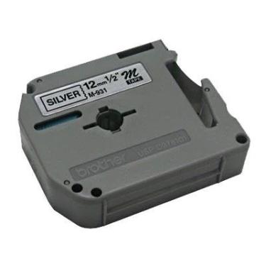 Imagem de Fita Para Rotulador 12mm X 8m Preto E Prata M931 1 Un Brother