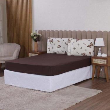 Imagem de Jogo De Lençol Beatriz Solteiro 2 Peças Percal 180 Fios 100% Algodão P