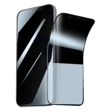 Imagem de Pelicula Anti Espião Em Cerâmica Pelicula iPhone Privacidade Com Cobertura Total 100% Da Tela Película Privacidade iPhone 15 PRO