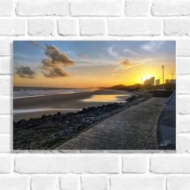 Imagem de Quadro Decorativo Anoitecer na Praia (Coleção Originais do Brasil) - A