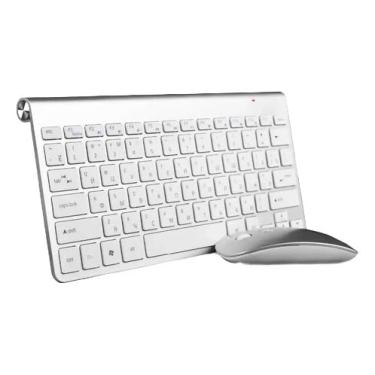 Imagem de BDNET, Kit Mini Teclado Mouse Sem Fio Escritório Wireless Notebook