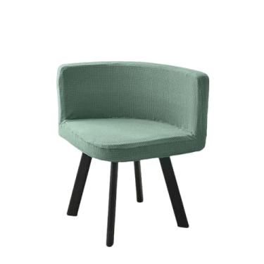 Imagem de Capa para cadeira triangular com encosto curvo, 1/2/4/6 peças, capa para cadeira de jantar, assento baixo, decoração para escritório, hotel e casa (1 peça/verde claro)