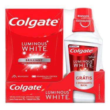Imagem de Kit Creme Dental para Clareamento Colgate Luminous White Brilliant Min