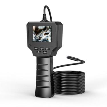 Imagem de Endoscópio industrial portátil, endoscópio portátil de 2,4 polegadas com tela IPS HD, endoscópio integrado com lente de 8 mm, 5 metros